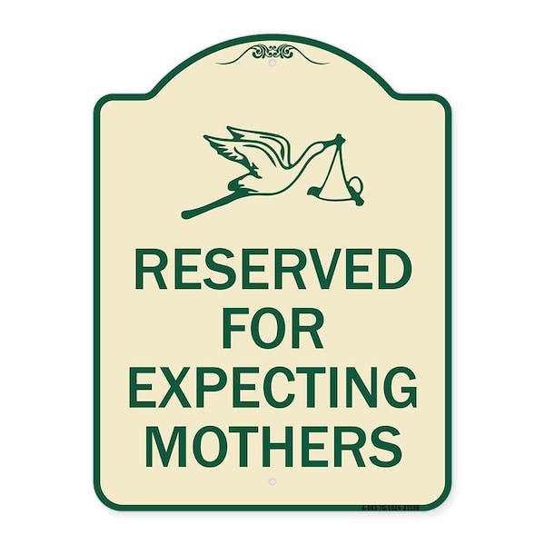 Signmission Reserved for Expecting Mothers Heavy-Gauge Aluminum Architectural Sign, 18" L, 24" H, TG-1824-23198 A-DES-TG-1824-23198 - main